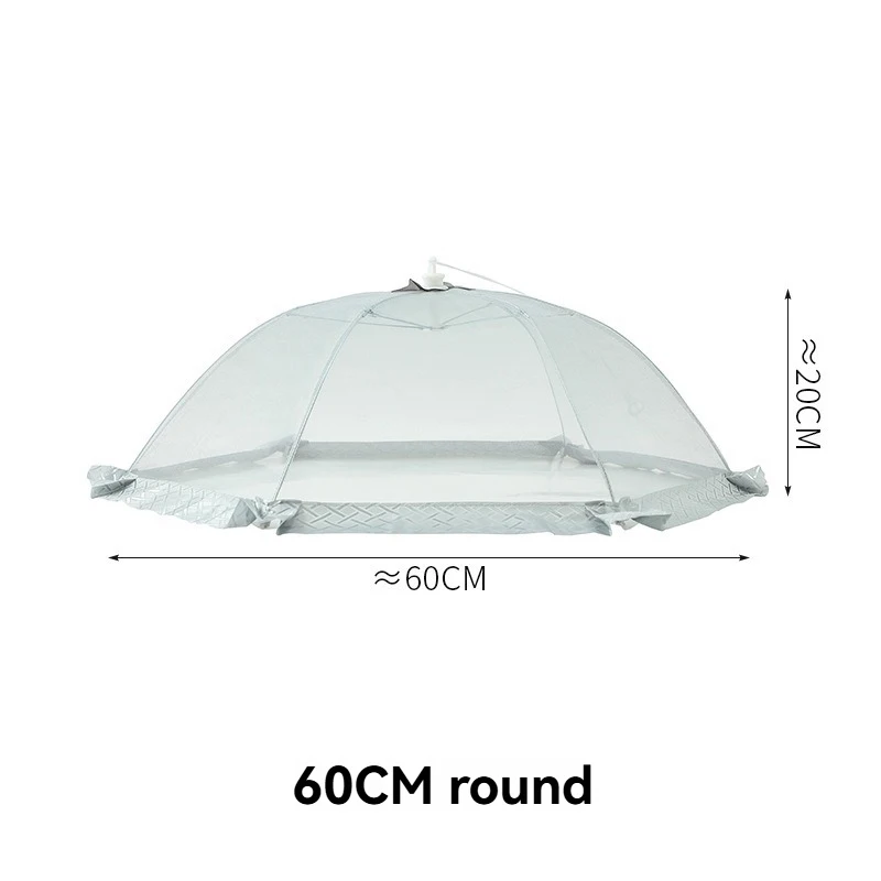 Foldable Food Mesh Cover Household Anti Fly Mosquito Vegetable Fruit Cover Picnic Protect Net Tent Umbrella Kitchen Accessories