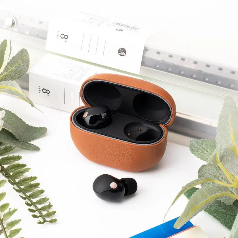 Dustproof Couro Earbuds Case Protetor Luva Skin Protector Fone de Ouvido Acessórios Sony Wf1000xm5 - Image 5