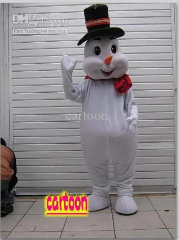 

New Christmas Snowman Mascot Costume Halloween Christmas Dress Full Body Props Outfit Mascot Costume