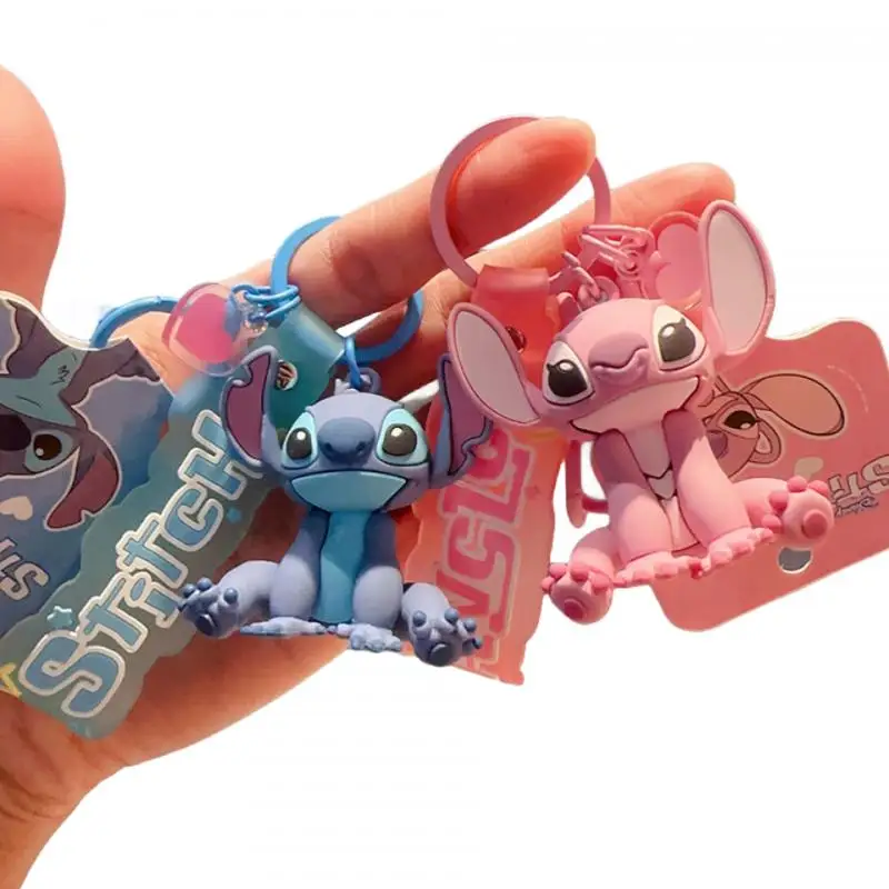

Stitch Keychain Anime Lilo & Stitch Doll Pendant Cute Couple Key Chain Child Bag Pendant Girl Baby Keychain Wholesale