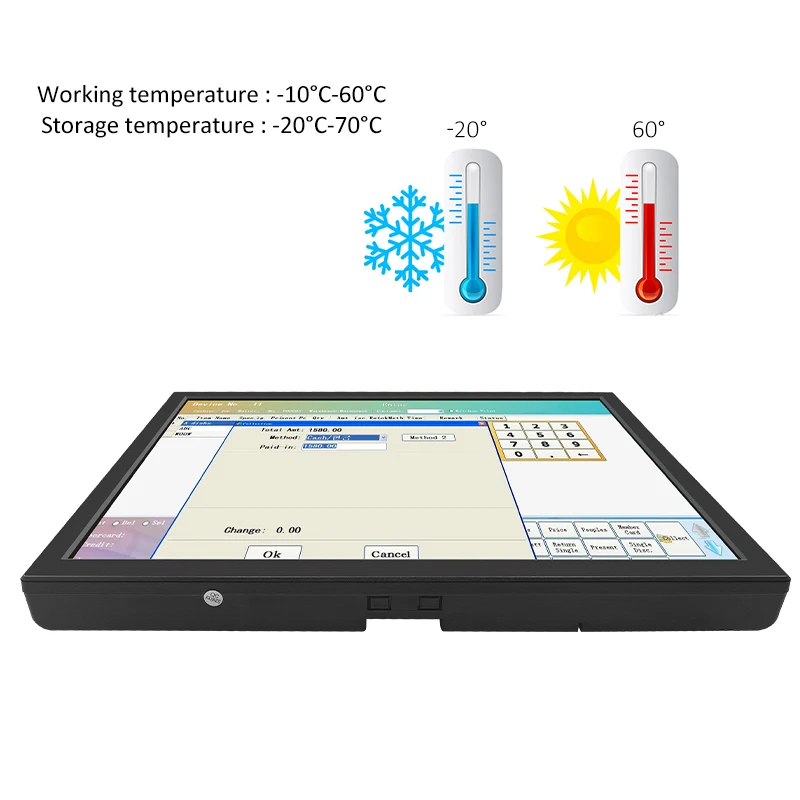 19 인치 산업용 LCD 스크린 디스플레이 HD VGA 케이블 플라스틱 케이스 산업용 모니터 사용자 정의