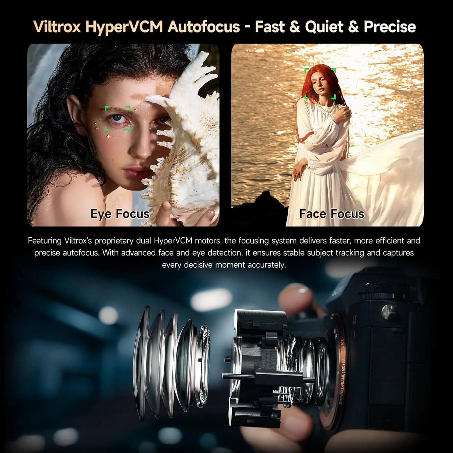 VILTROX AF 85mm F1.4 Pro FE 렌즈 자동 초점 대구경 풀프레임 미러리스 카메라 렌즈 ( E 마운트 A7 A7R A7RII ZVE1 호환)