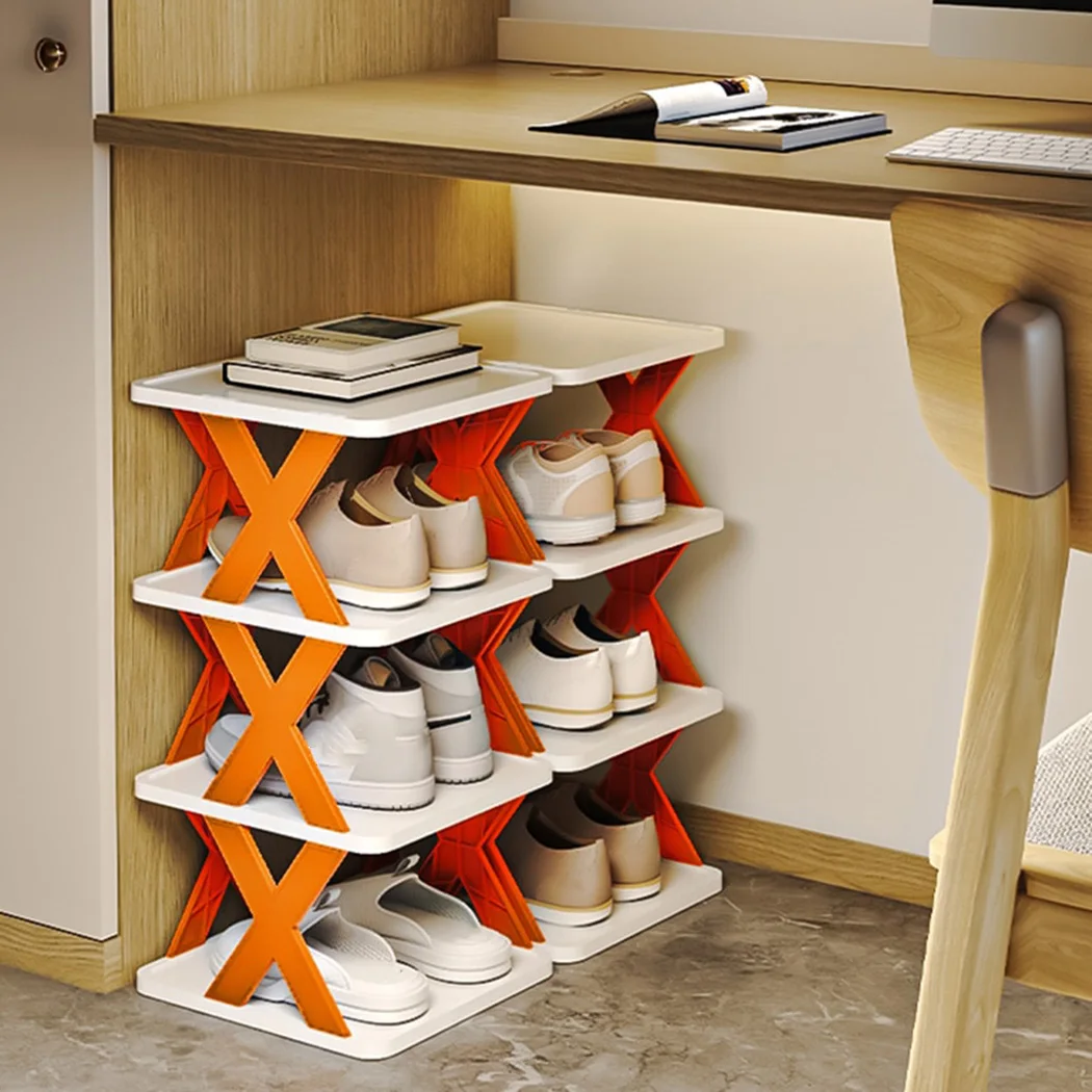 1pc Wall Mounted Shoe Rack, Space Saving Shoe Storage Organizer