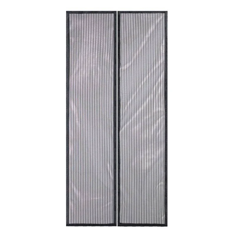 

Striped Mosquito Proof Door Curtain No Wearing Magnetic Strip Screen Window Hanging Curtain Soft Screen Door Curtain