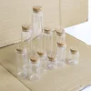 6pcs 25ml 30ml 40ml 50ml 60ml 80ml 90ml 160ml Glass Bottles Stopper Storage Spice Corks Spicy Candy Containers Jars Vials 4