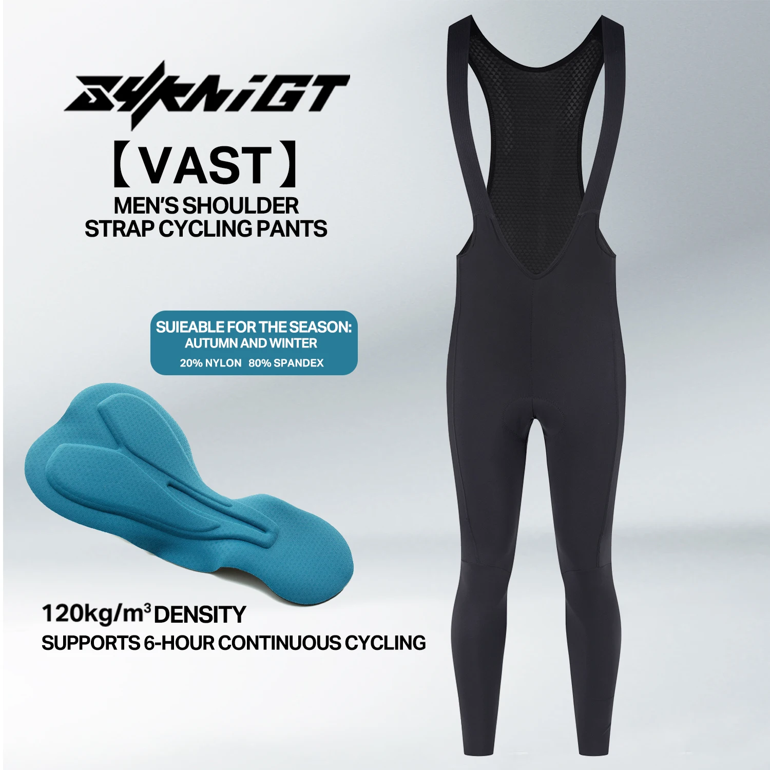 ZYKNIGT Cycling pants men's cycling bib spring and autumn road cycling shoulder strap pants Bicycle Long Bib Pants