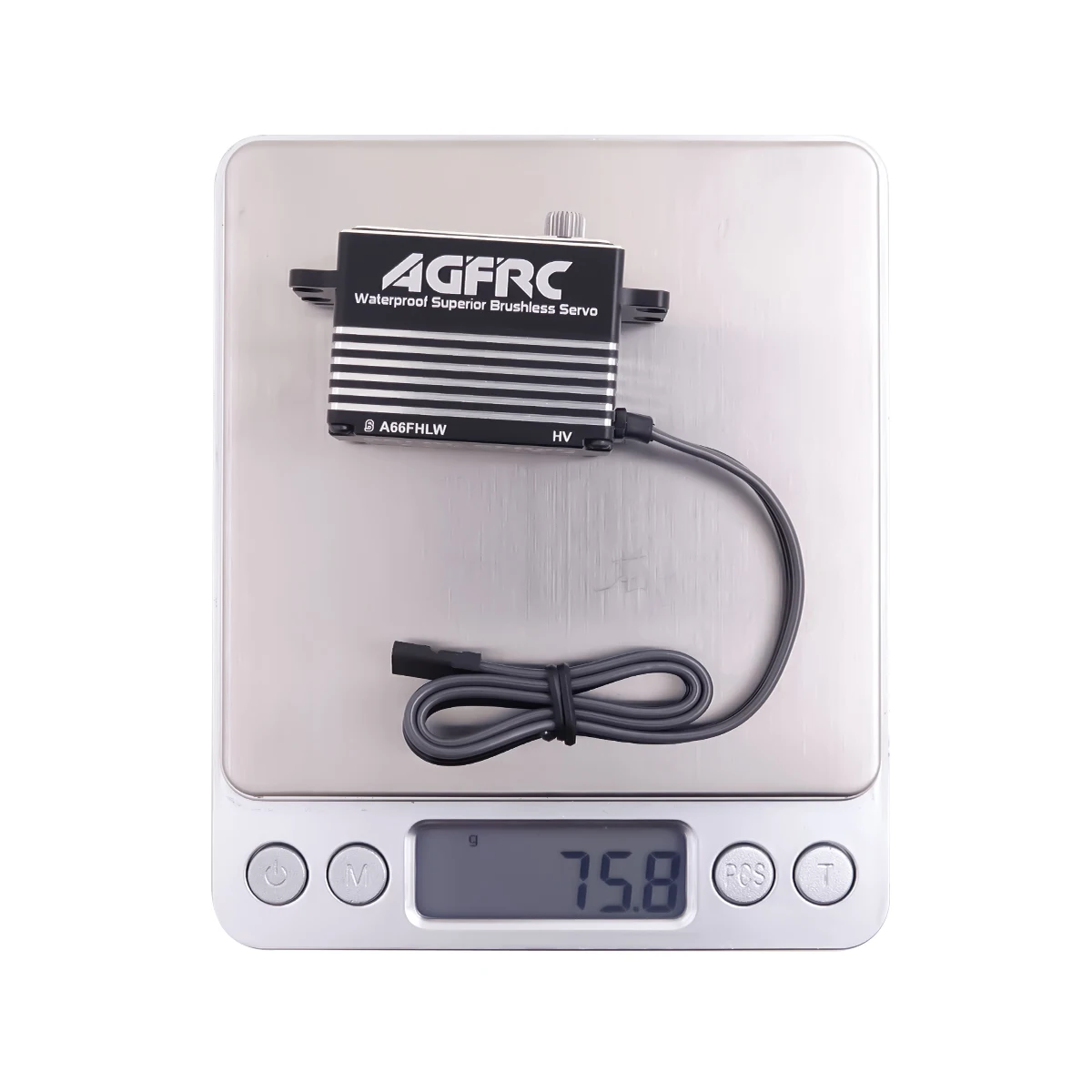 Agfrc a66fhlw 60kg super drehmoment 0,100 sec 4-polige stahl zahnräder bürstenloses wasserdichtes servo für die meisten rc autos boote flugzeug roboter – Detail 3