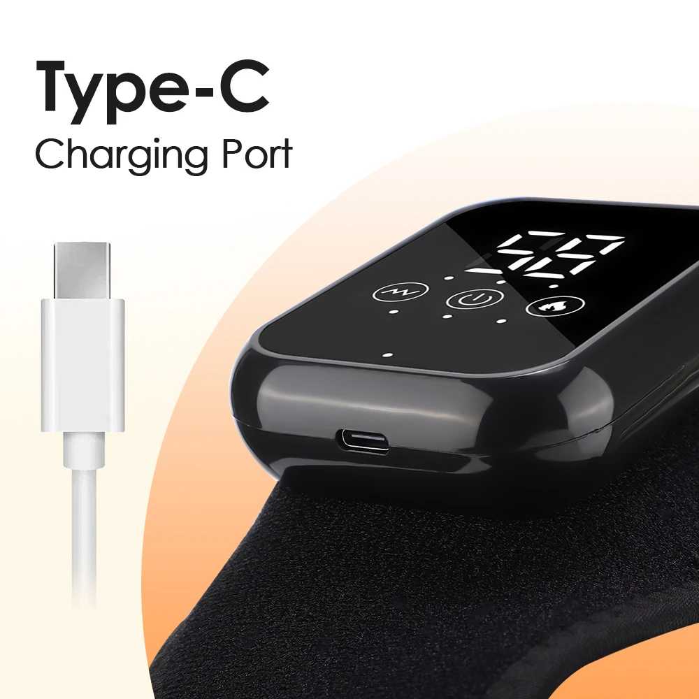 Rechargeable Hot Compress Vibration Foot Massager Ankle Joint Heating Strap Ankle Massager Ankle Heated Brace Wrap