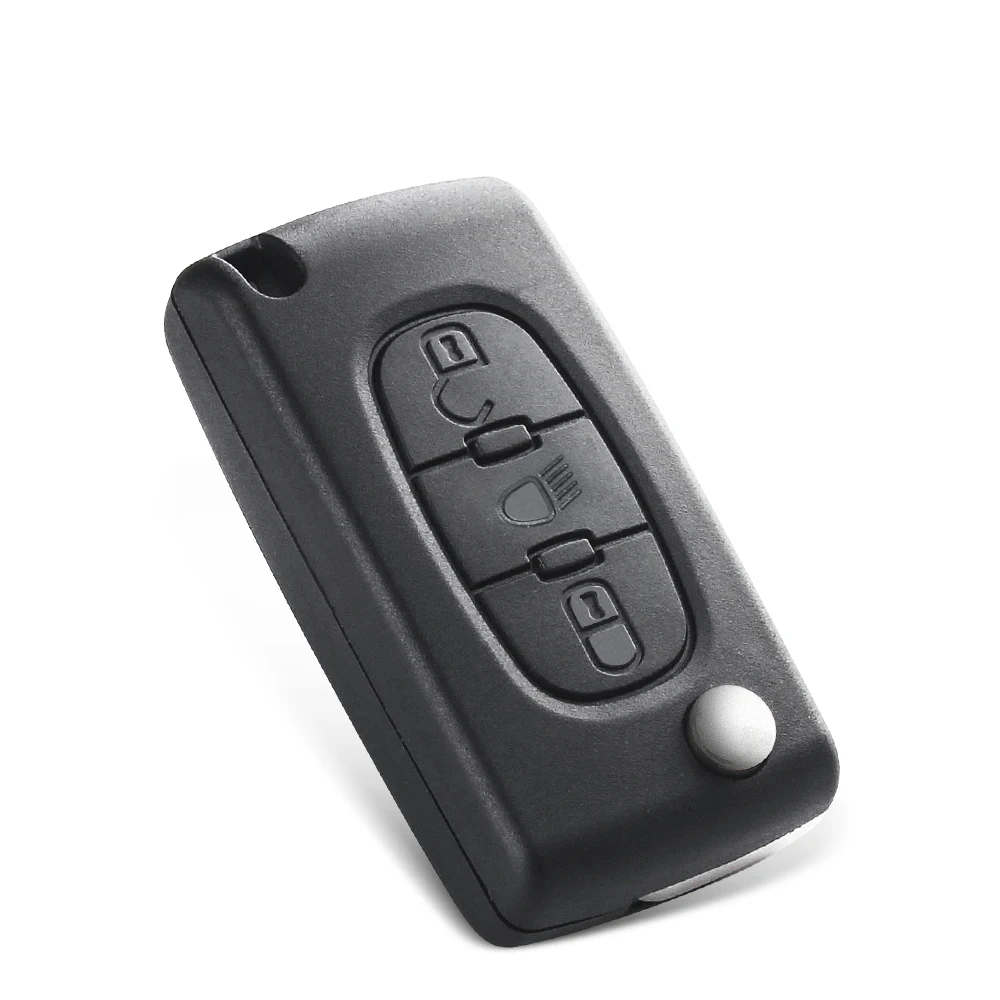 KEYYOU 시트로엥 C5 X7 C2 C3 C4 그랜드 피카소 Berlingo C6 C8 3 버튼 라이트 원격 자동차 키 VA2/HCA 433Mhz ID46 CE0523 Ce0536