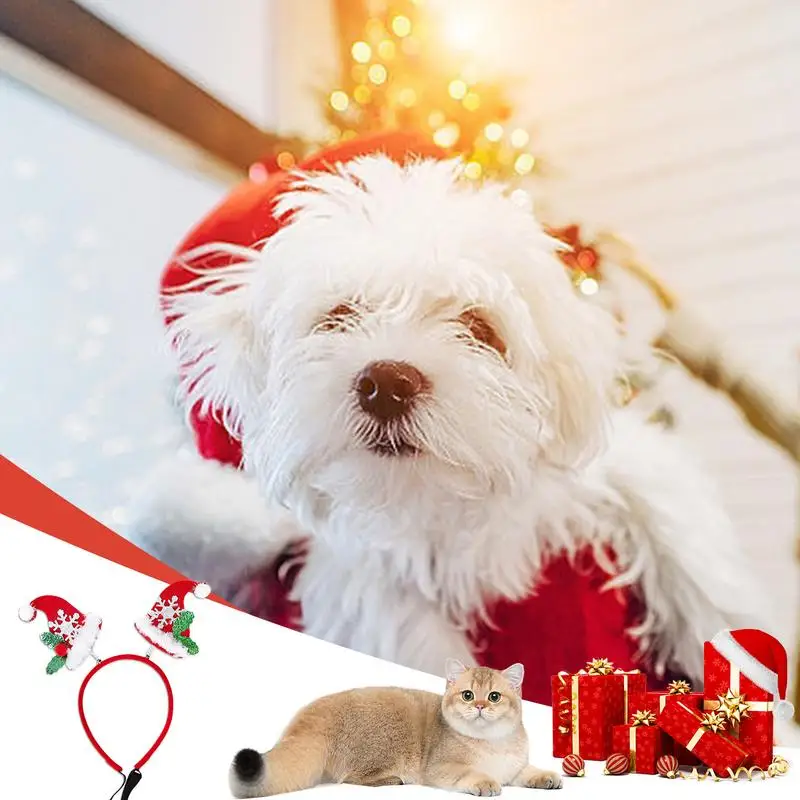 Serre-tête Bois De Renne Pour Chat & Chien - Déguisement Mignon Noël Avec Boucle Ajustable - Accessoire Photo Fêtes (Motif Élan)
