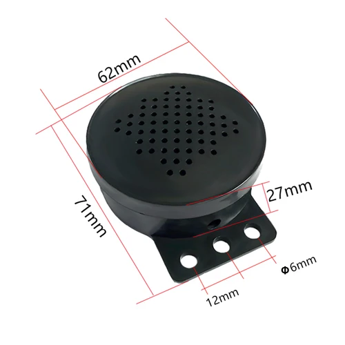 CCTV 모니터링 감시 카메라용 방수 액티브 파워 앰프 혼, 외부 오디오 스피커 음성 알람, DC 12V 4