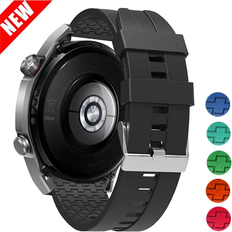 

20 22mm Silicone Strap For Samsung Galaxy Watch 5Pro 4 6 Classic 3 Active 2 44/40 43/42/46/47mm Huawei GT 2/3 Pattern Sport Band