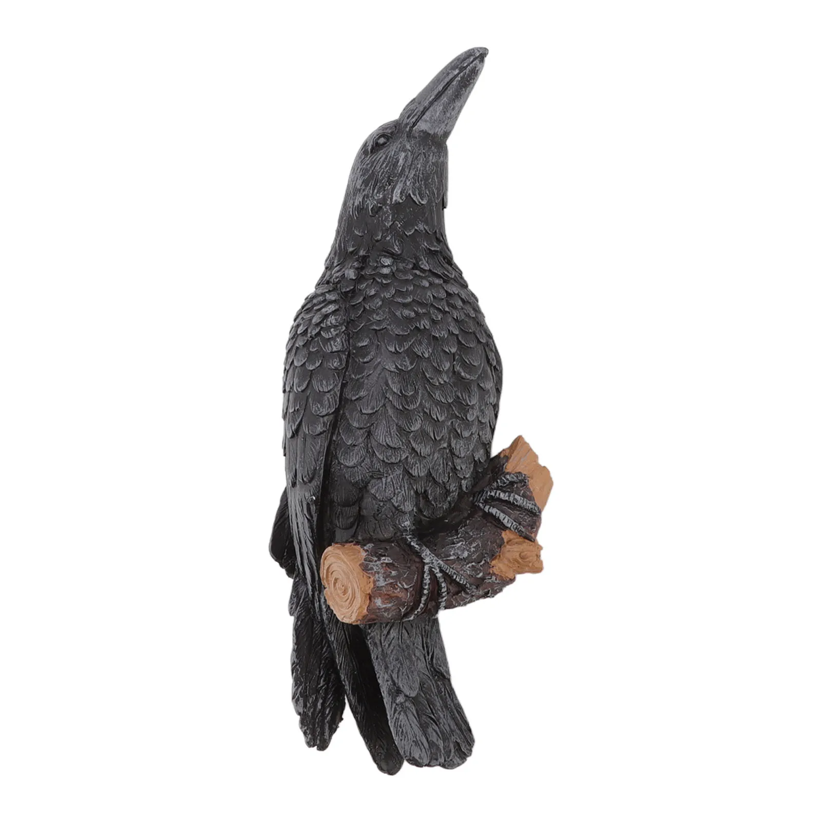 

Wall Mount Crow Sculpture Resin Raven Statue Ornament Craft Decoration For Courtyard Eaves High Wall Garden