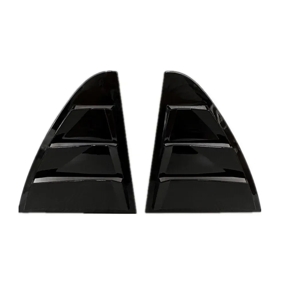 Benz C-Class W205 2015-Car Rear Louver Window Side Shutter Cover Trim Sticker Vent Scoop ABS Carbon Fiber Accessories