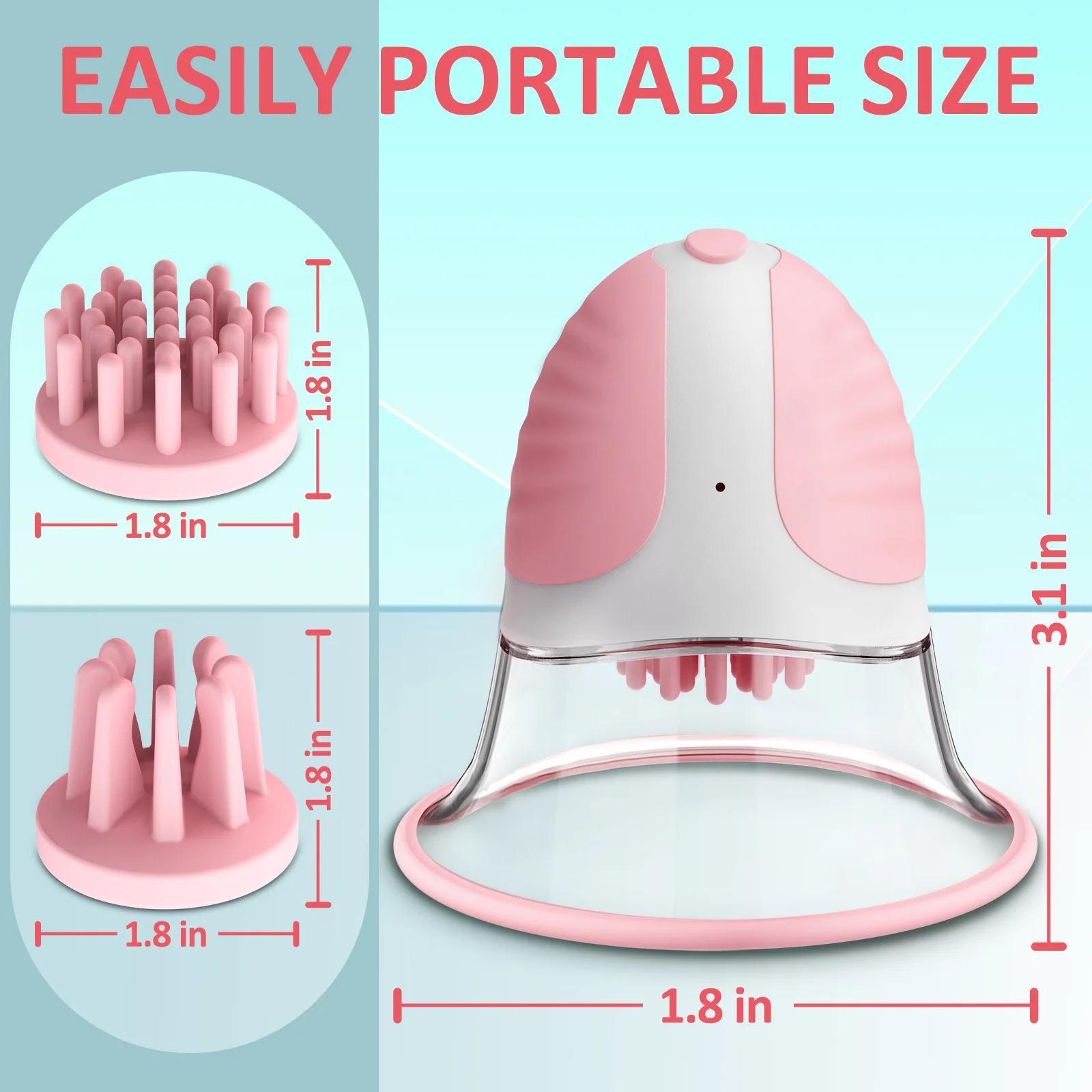 Wireless Breast Massager for Women Nipple Sucking Stimulating Self-Warming Adult Sexual Toys Pleasure Products ASN