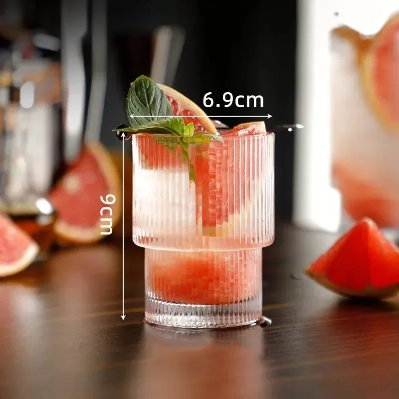thumbnail image 1 of Vasos para beber café Vaso de vidrio Vaso para agua Whisky Cóctel Vino Café Vasos de leche Vaso alto Vaso de fiesta Bar Hogar Botella de agua, 1 of 5
