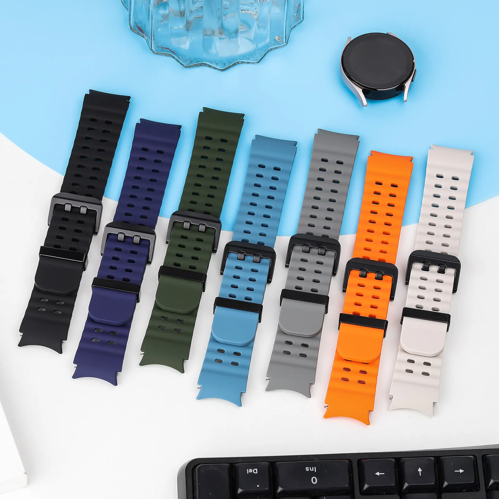 Enhanced Silicone Sport Bracelet Strap