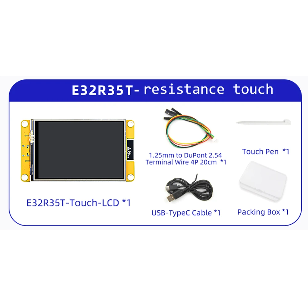 ตัวเลือกสินค้า บอร์ดพัฒนา ESP32 WiFi+Bluetooth จอสัมผัส 320x480