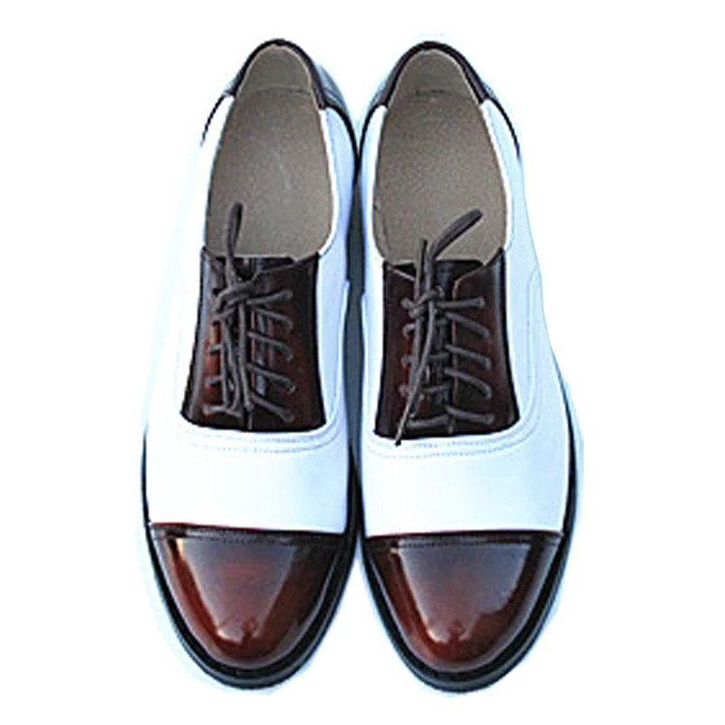 Women's Leather Summer Platform Sneakers Flat Casual Oxford Shoes Loafers Moccasins Spring Vintage for Woman Trend New