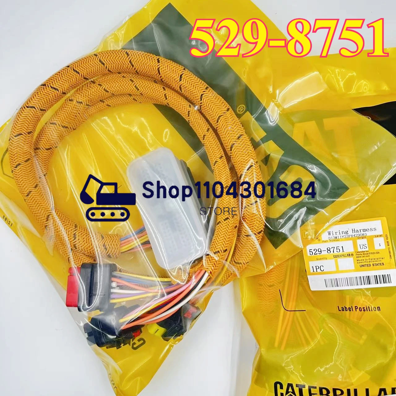 High Quality Engine Power Wiring Harness 330GC 529-8751 5298751 Wiring Harmess Connector for CATERPILLAR Parts Excavator