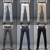 6 Colors New Men's Stretch Cotton Slim Casual Pants Classic Business Fashion Elastic Comfortable Trousers Male Clothes 1