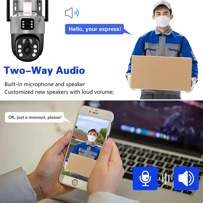 ߿  4G ¾籤 ī޶, PIR    ȣ,  ͸  , V380 , 6MP, 4K