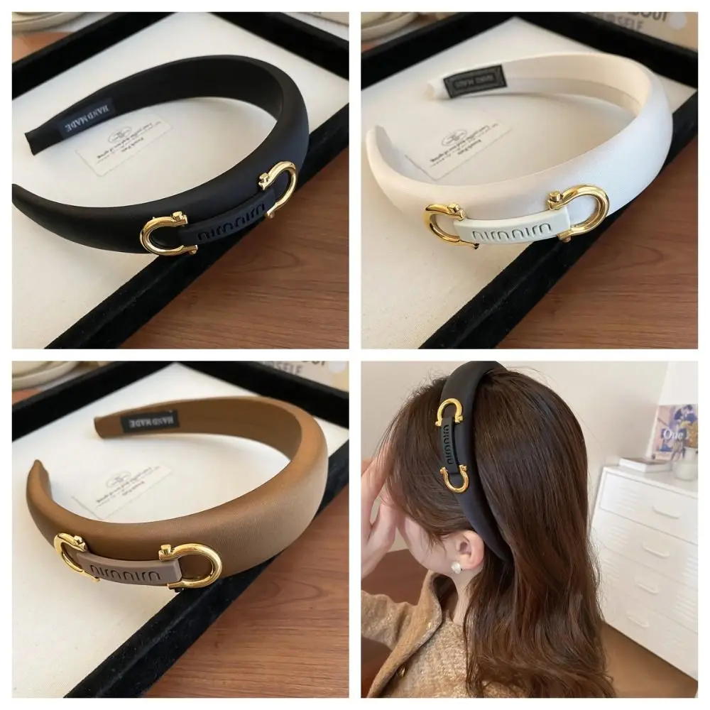 

Non-slip Sponge Letter Headband Handmade Cloth Thin-brimmed Hair Hoop Korean Style Accessories Hair Band Hair Bands Girls