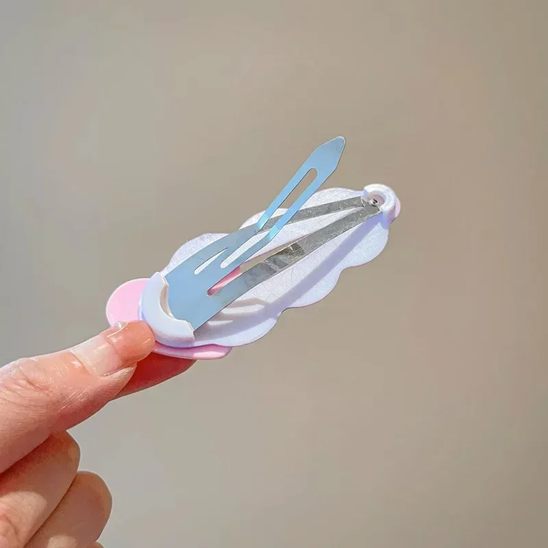 여아용 달콤한 꽃 활 하트 머리핀, BB 클립 바레트, 한국 패션 헤어 액세서리, 14 개/세트