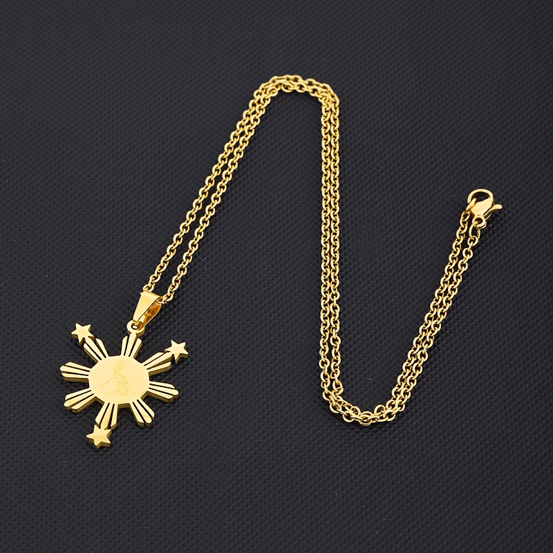 Philippines Map Necklace 14k Gold - Filipino Pride Jewelry Pendant For Women Men, Country Map Pilipinas, Gold Philippine Jewelry From Pendant Necklaces - Price 108.85