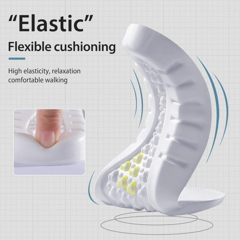 New Super Thick Memory Foam Insoles U Type Foot Health Sole Pad For Shoes Insert Arch Support Pad For Plantar Unisex