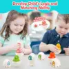 Montessori Matching Sorting Toys With Eggs Storage Box Smart Eggs Games Sorters Toy Educational Learning Game For Children Gifts 5