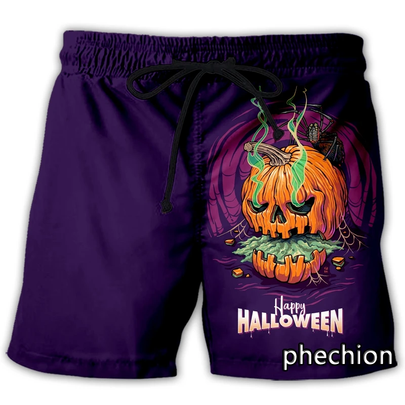 

phechion New Men/Women Halloween Art 3D Printed Casual Shorts Fashion Streetwear Men Loose Sporting Shorts A291