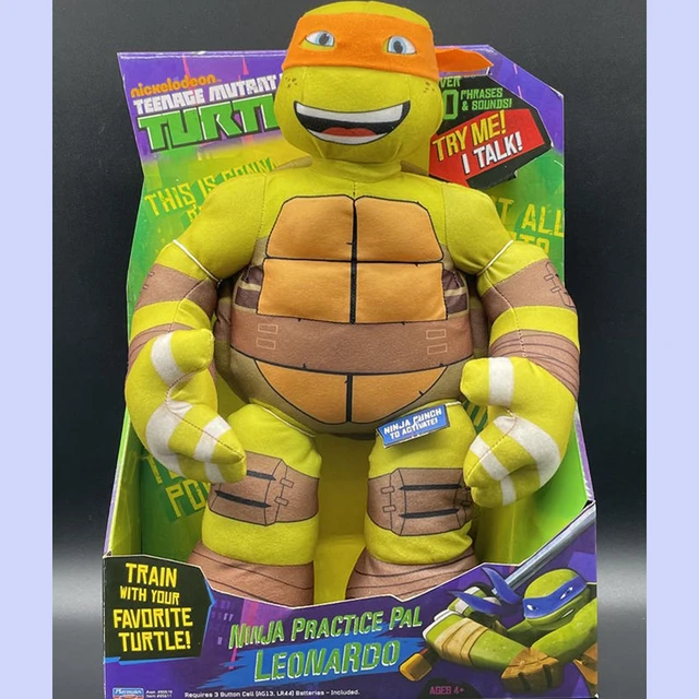 Peluche Leonardo 31cm - Les Tortues Ninja - Haute Qualité