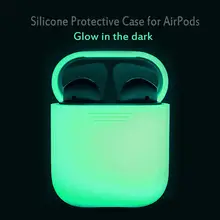 

Glow in the Dark Soft Silicone Case for Apple Airpods Charging Protective Cover Bluetooth Wireless Earphone Shell Box Bag