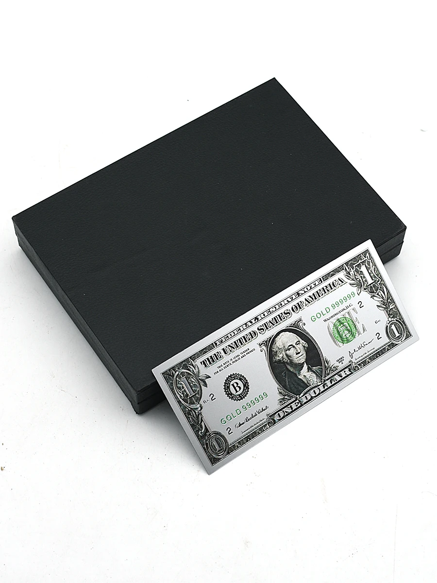 1/2/5/10/20/50/100 US Dollar Gold Foil Banknote Home Decoration Plastic Money Collection Business Gift