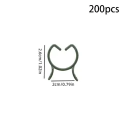 Garden Plant Clips - Versatile Green Plastic Rings for Vertical Growth and Support (100/200 pcs) (200pcs S)
