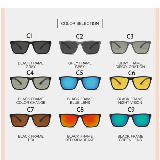 JULI Square Oversized Polarized Sunglasses For Big Heads