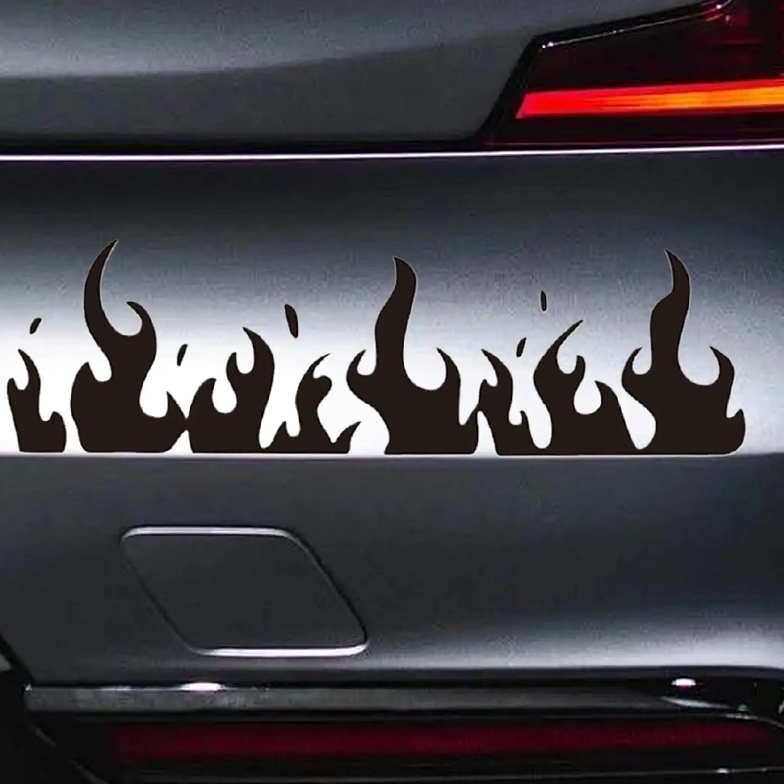 Waterproof Motorcycle Stickers Flame Stickers Decorative Helmet Decals Adhesive Graphics for Vehicles Motorcycles Bikes Laptops