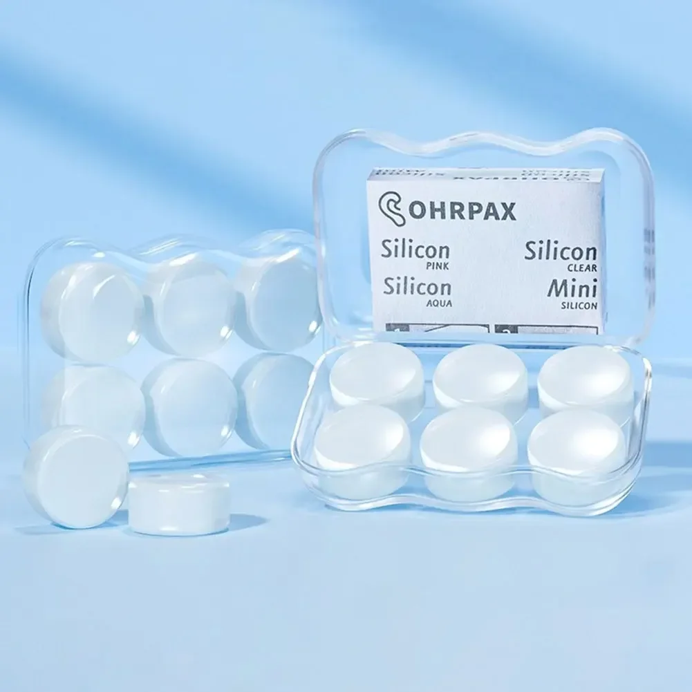 In-Ear Clear Silicone Noise-Reducing Sleep Earplugs