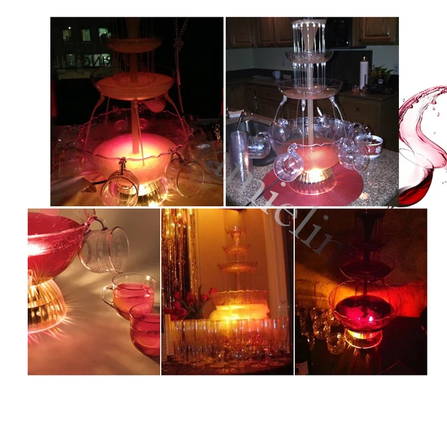 Fontaine à boire électrique pour cocktail, vin rouge, fontaine à champagne,  affichage de fête