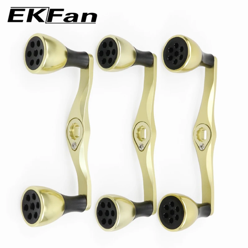 EKFan 105 120 130 MM Starke Leistungsstarke CNC Legierung Trolling Reel Griff 8 MM x 5 MM Löcher Für Angeln Rad Bast Casting Rollen DIY – Detail 6