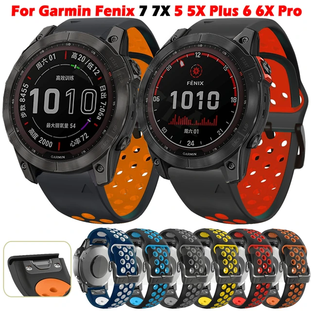 Garmin Fenix 6x Pro Quick Release Strap  Silicone Wristband Strap Bracelet  - 26 22mm - Aliexpress