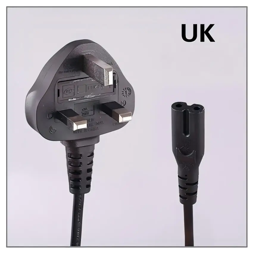 Black UK Plug