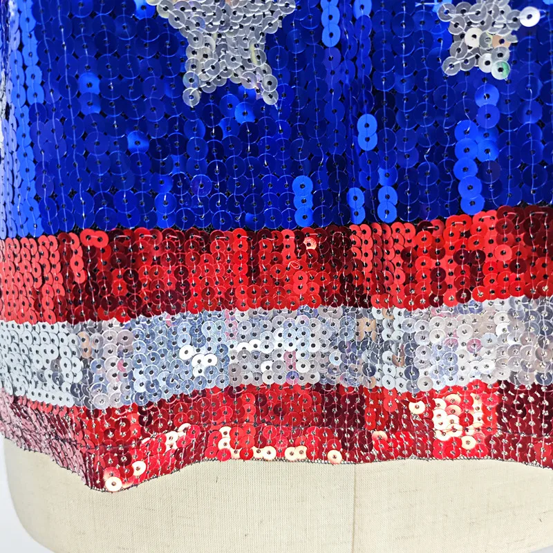 Summer New Fashion Sparkling Sequin Women Short T-shirt Simple Round Neck Female Casual Loose Tops 5