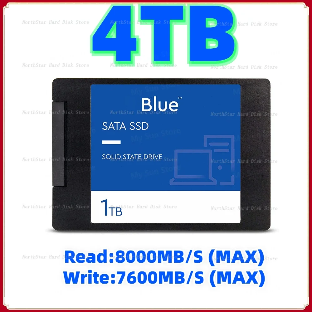 

NEW 2023 100% Original 2TB 1TB 4TB Green Internal PC 2.5" SSD Solid State Drive SATAIII UP To 7600MB/S (MAX) Original Ssd Sata