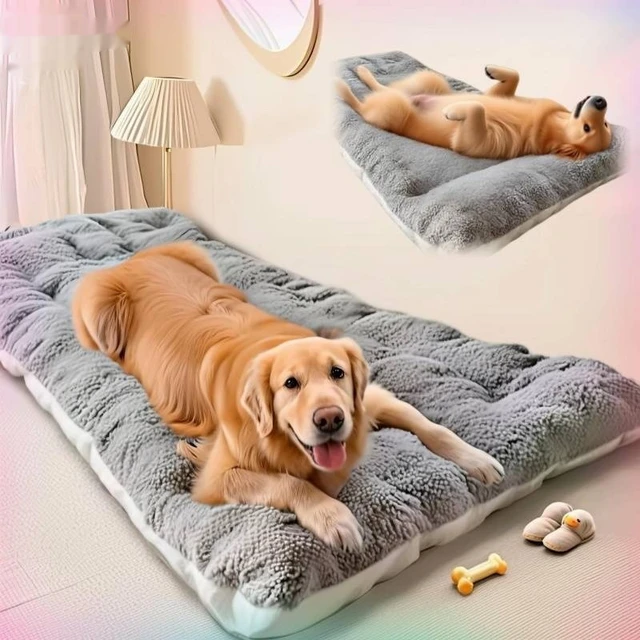 Dog Bed Mat Large Size Sleeping Pad for Winter Use Keep Warm Double-sided Use Golden Retriever Stress-relieving Sleeping Pad Dog Bed Mat Large Size Sleeping Pad for Winter Use Keep Warm Double-sided Use Golden Retriever Stress-relieving Sleeping Pad