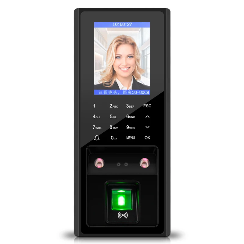Fingerprint access attendance facial recognition integrated machine intelligent central control password access control system