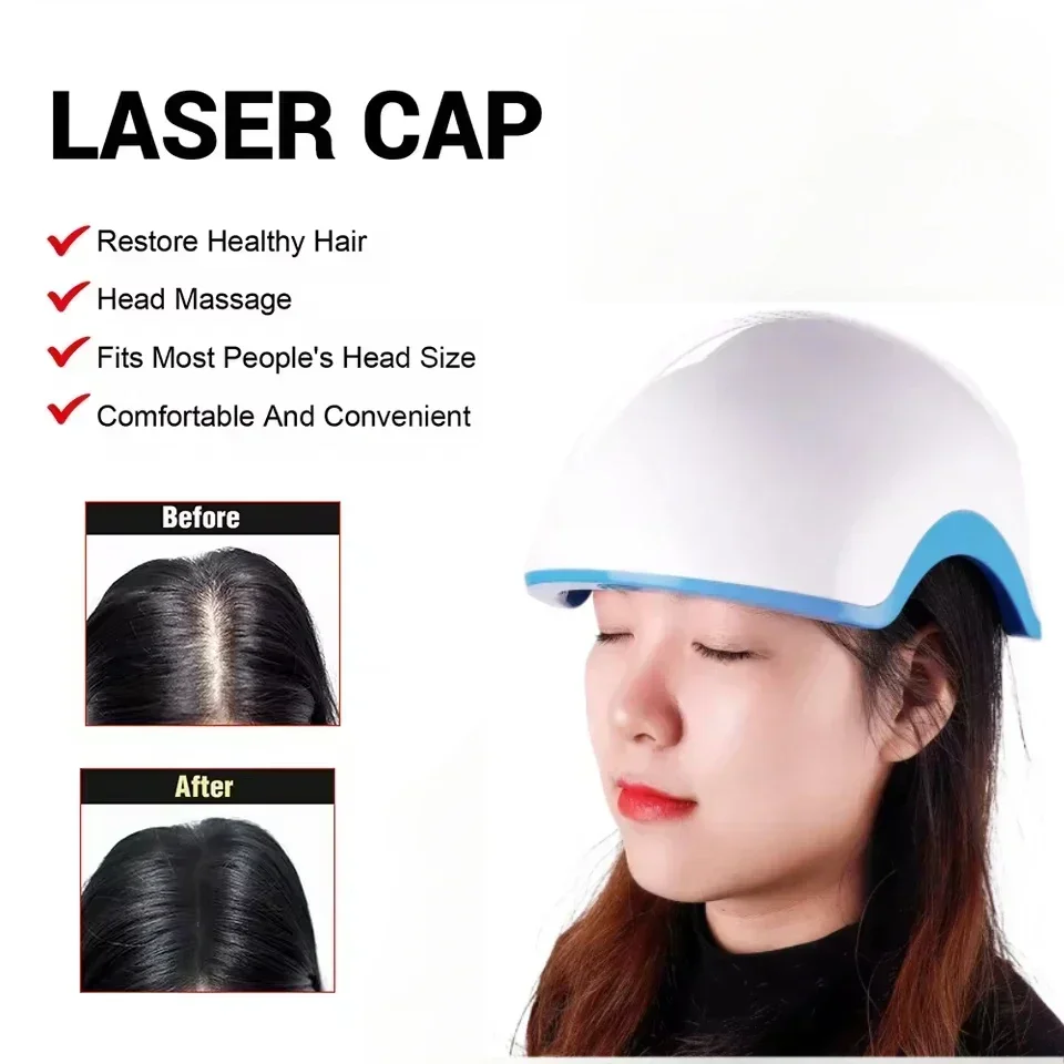 Infrared Light Therapy Cap Hair Growth Helmet Red Light Therapy for Hair Regrowth and Scalp Health