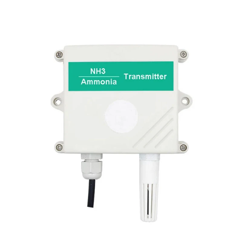 

RS485 Ammonia Sensor NH3 Transmitter 4-20mA Ammonia Concentration Gas Detector For Breeding Pigs and Chickens Public Toilet Farm