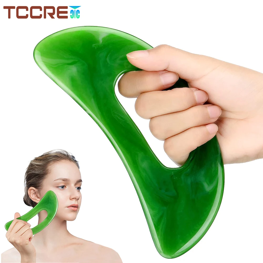 2PCS Guasha Board Massage Scraping Chinese Massage Scraper for Face Neck Back Body Lymphatic Drainage Gua Sha Board Massage Tool 2pcs restaurant crumb cleaner cake tools and crumb sweepers stainless steel crumb scraper crumber tool for waiters and servers